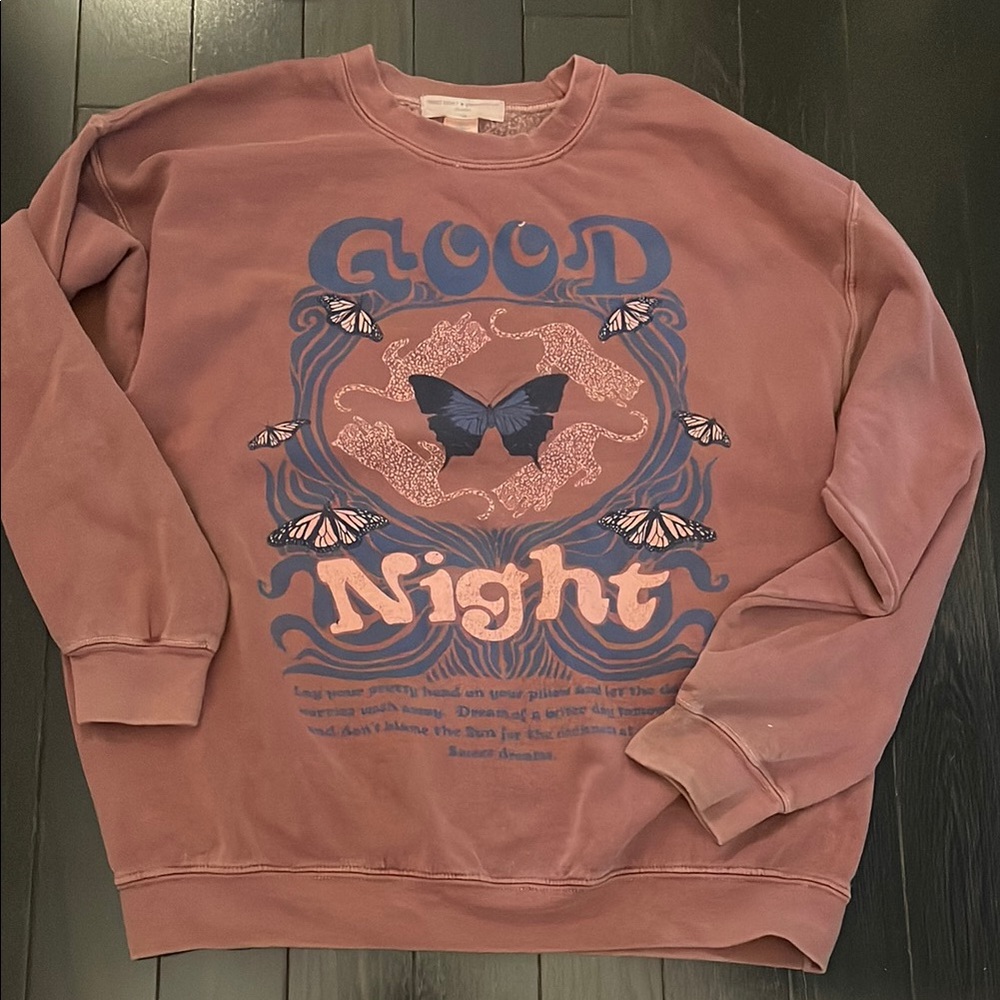 Urban outfitters Good Night Graphic Sweatshirt